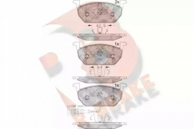 R BRAKE rb2189 -  Комплект тормозных колодок, дисковый тормоз